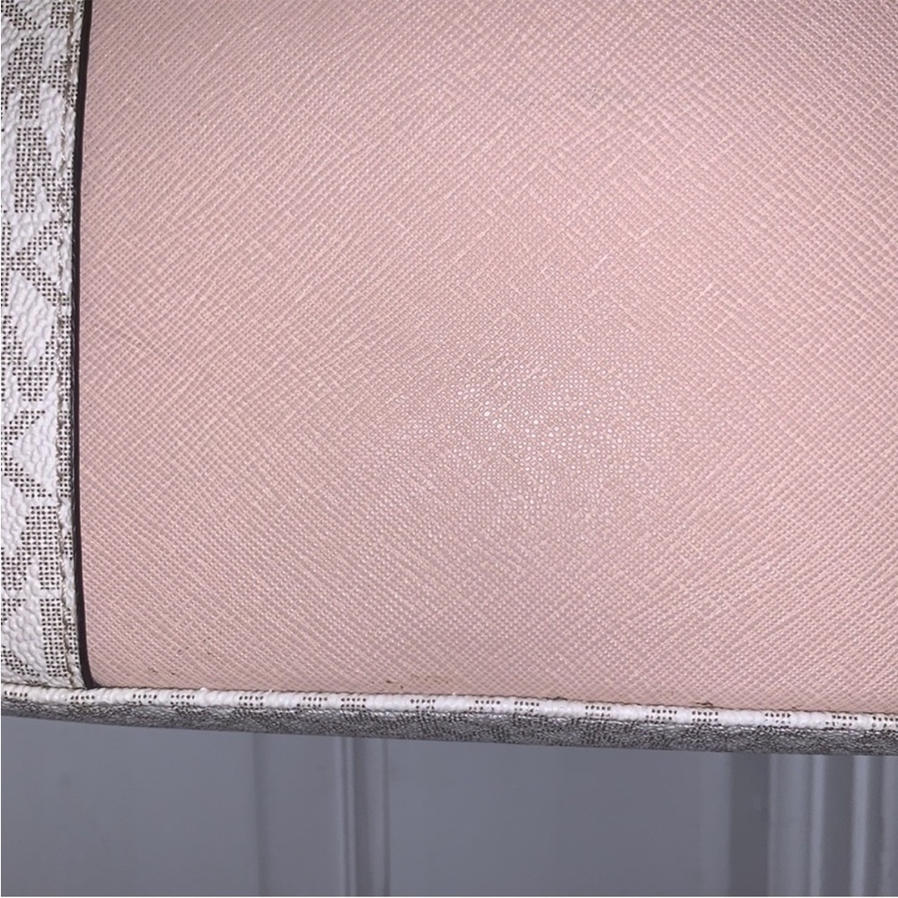 Michael Kors Monogram Beige and Pink Tote - Picture 9 of 13
